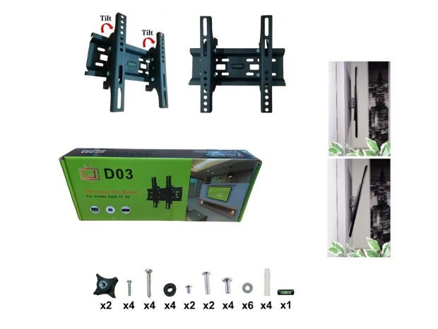&u+ SOPORTE UNIVERSAL PARED LCD LED 14 A 42 30CM D03